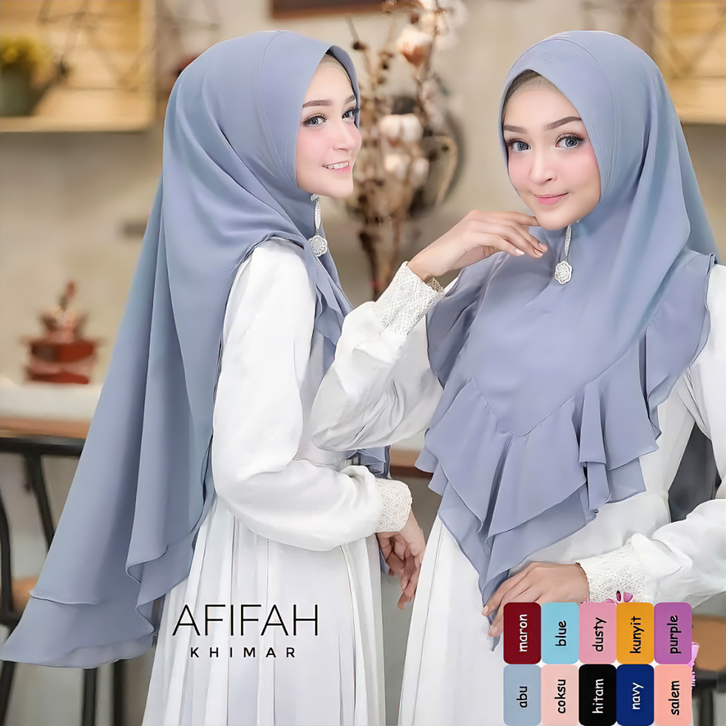 KHIMAR SERUT REMPEL ZANITA AFIFAH / JILBAB INSTAN / JILBAB SYARI / BERGO INSTAN / PASHMINA INSTAN