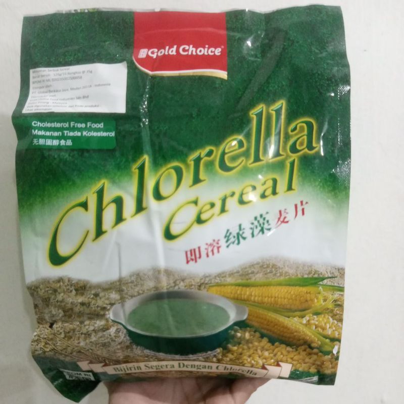 

cholorella cereal berat bersih 525gr@35grX15sachets