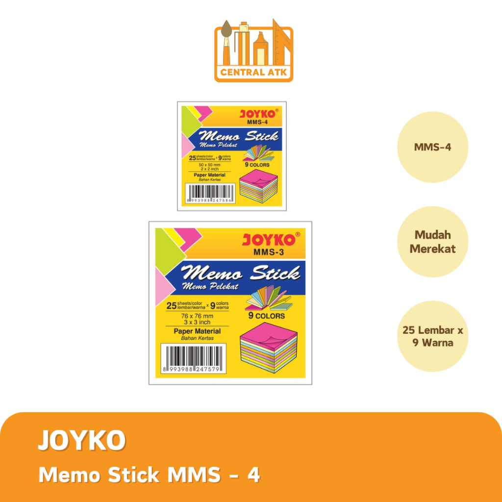 

MEMO STICK / STICKY NOTE JOYKO MMS-4 (1 PCS)