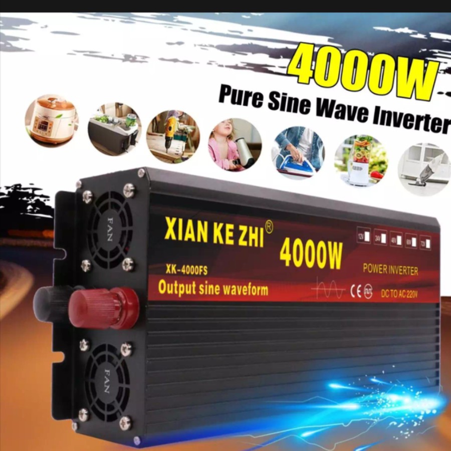 POWER INVERTER - 4000W - XIAN KE ZHI - PURE SINE WAVE INVERTER, INVERTER GELOMBANG SINUS MURNI, INVE