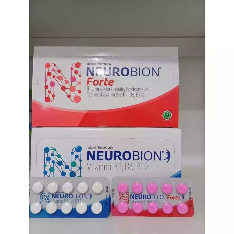 Neurobion (Putih) | Neurobion Forte (Pink) | Vitamin Neurotropik @10 Tablet