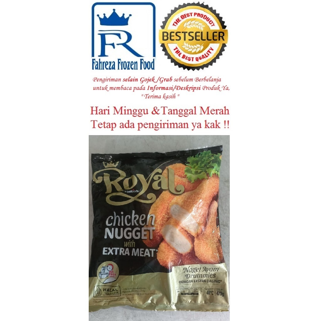 

Belfoods Royal Chicken Nugget 470 Gram Harga Promo