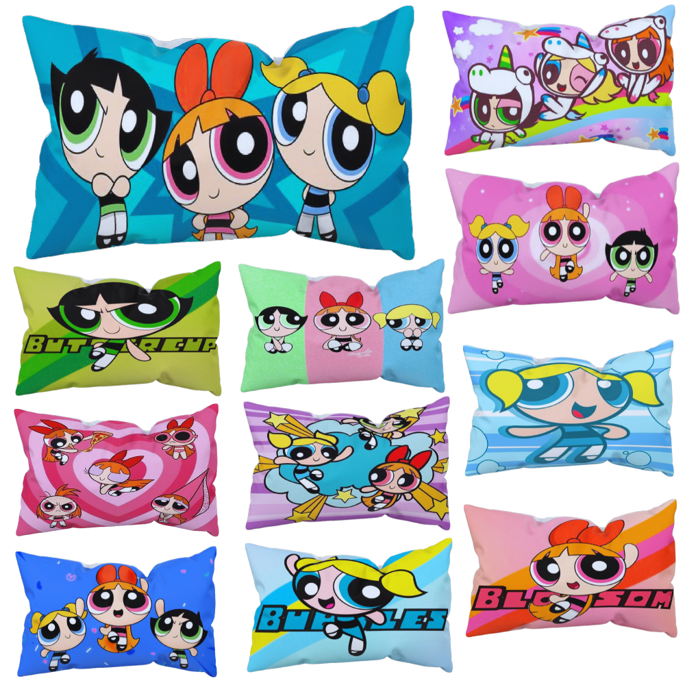 Sarung Bantal Tidur Anak (Sarung) Motif Kartun Ukuran 45x35 cm Motif Powerpuff girls by.Shafiyyah sa