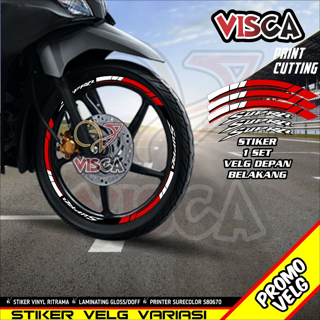 Stiker Velg List Velg Motor Stiker Velg Supra A03