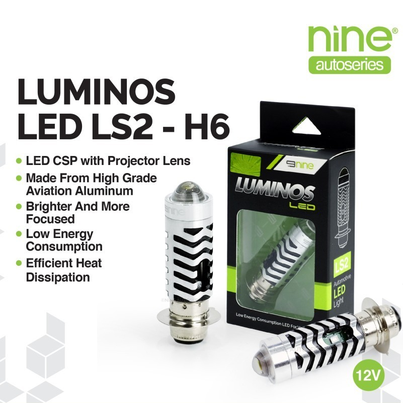 LAMPU UTAMA MOTOR LED LASER D2 H6 LUMINOS  BEBEK MATIC 2 WARNA