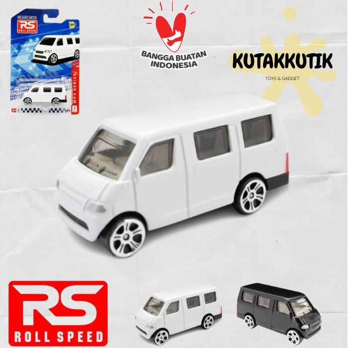 Diecast Mobil RS Roll Speed 1:64 Mobil Toyota Avanza Daihatsu Xenia Grand Max Bus Po Haryanto RKC-14