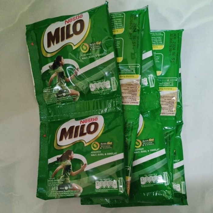 

Milo saset 22gr 1 Renteng isi 10 sachet + 1 sachet