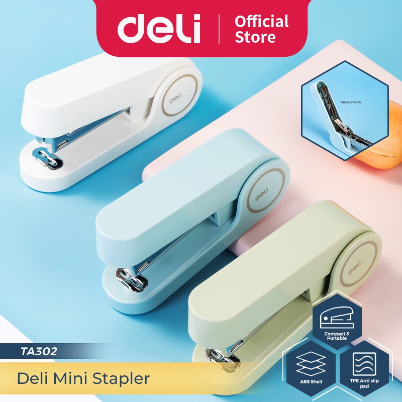 

Deli Stapler / Staples Kapasitas 12 Lembar Bahan Tebal TA302