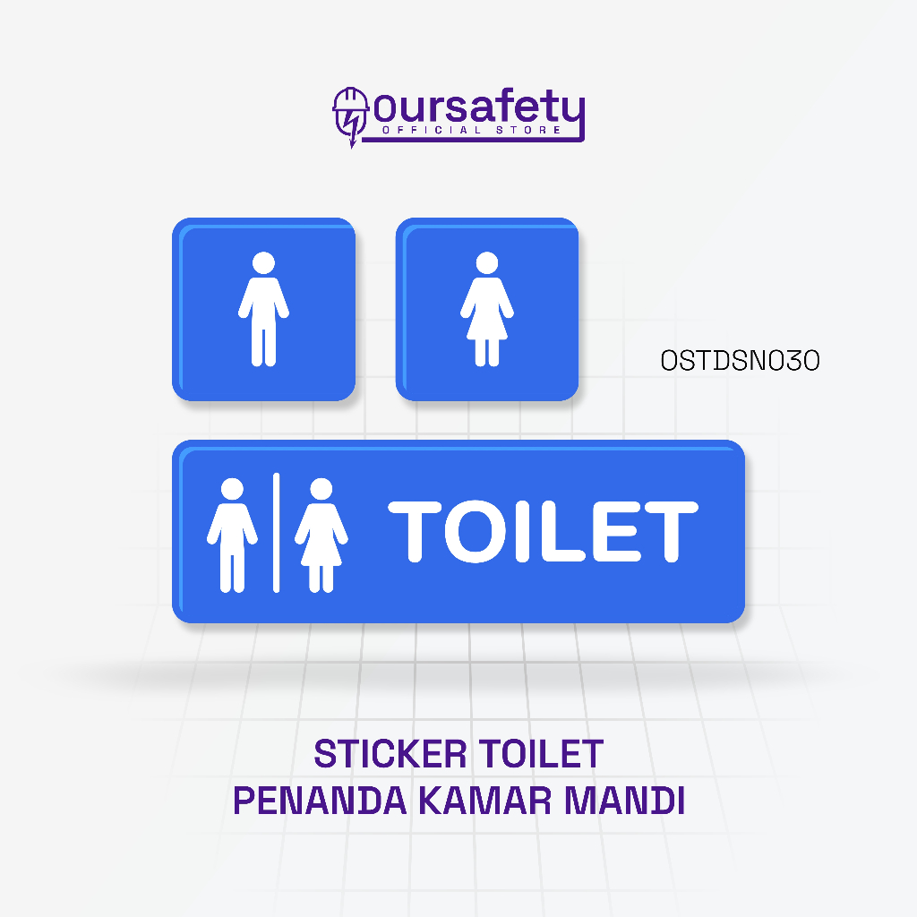 

Stiker Toilet - Label Penanda Kamar Mandi