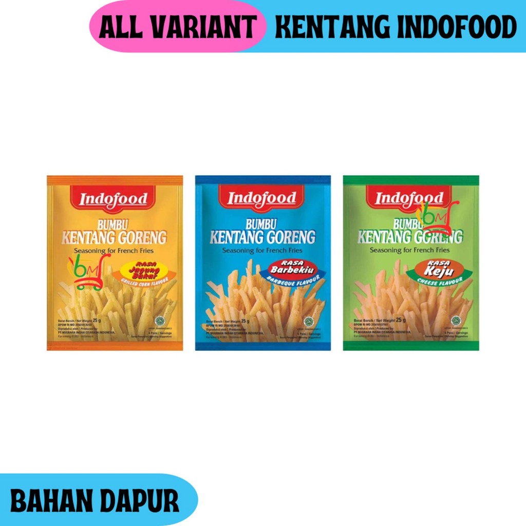 Indofood Bumbu Kentang Goreng Tabur All Variant