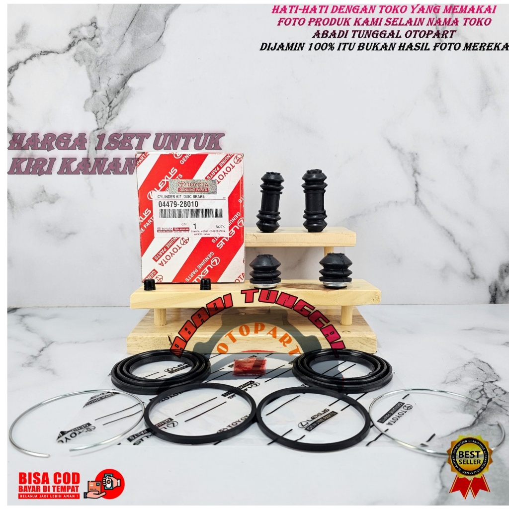 CALIPER KIT KIT REM CAKRAM RODA DEPAN TOYOTA KIJANG 5K 7K 1SET KIRI KANAN