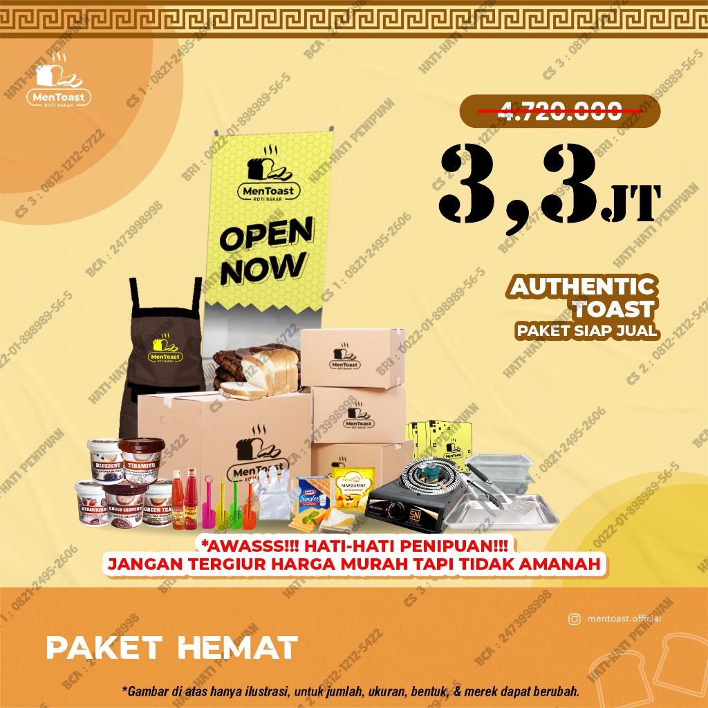 

Usaha Makanan Roti Kekinian - Paket Hemat