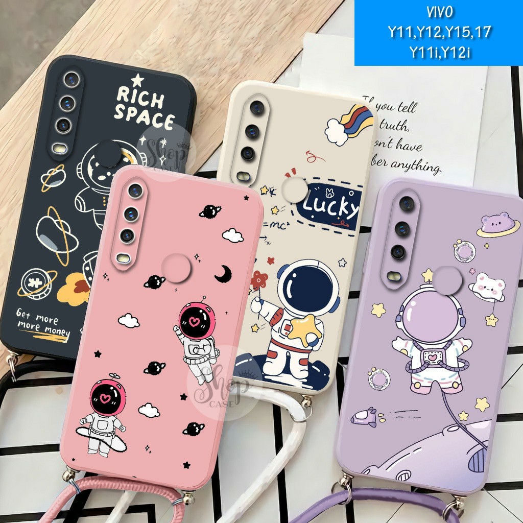 Softcase Motif + Tali VIVO Y12 VIVO Y11 VIVO Y15 VIVO Y17 VIVO Y11i VIVO Y12i Case Y12 Case Y11 Case