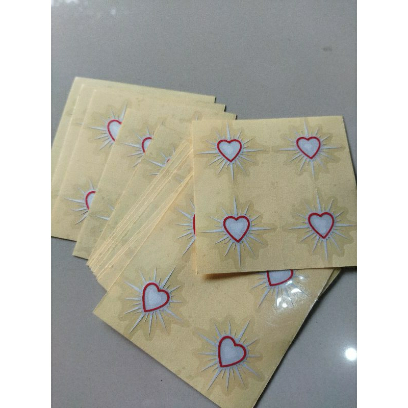 

Sriker Psht Stiker Hati Bersinar Stiker Kepyar Isi 4 | Stiker Psht Anti Air