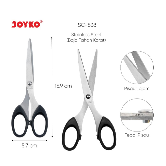 

Gunting Scissors Joyko SC-838 - PC