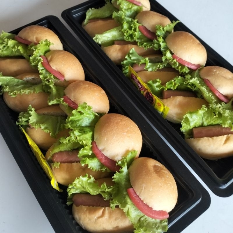 

(Instan & Sameday) Burger mini & Hot dough mini siap saji