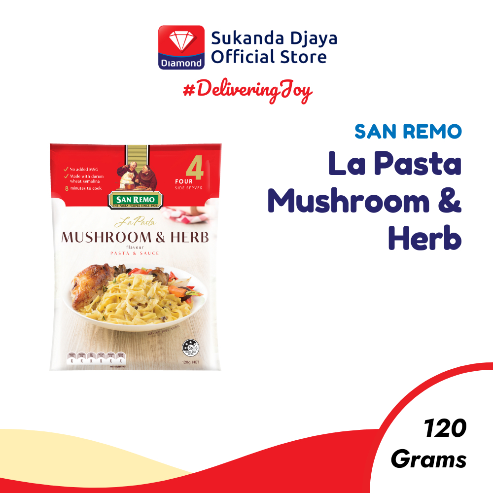 

San Remo La Pasta Mushroom & Herb 120 Gr