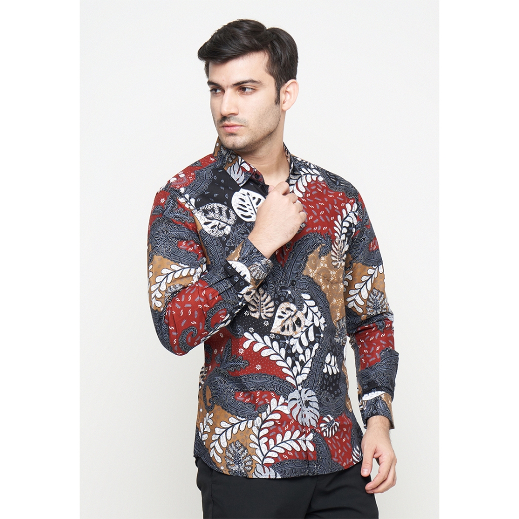 BATIK MALL KEMEJA BATIK SLIMFIT DAN BATIK PRIA SLIM FIT MIX CLOTHING LENGAN PANJANG LB289