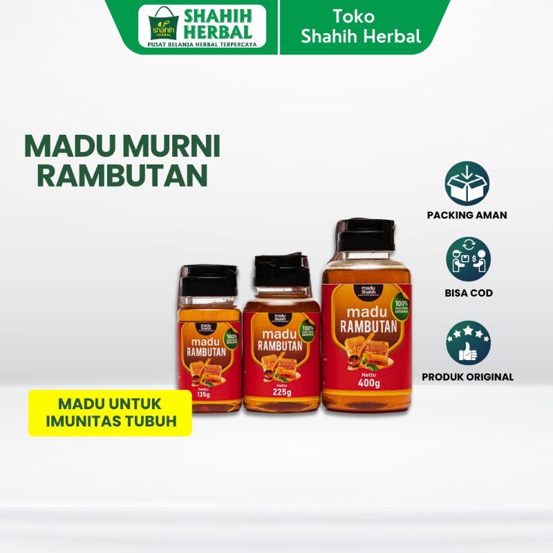 

MADU SHAHIH RAMBUTAN MURNI NEKTAR 135gr 100% MURNI BERSANAD