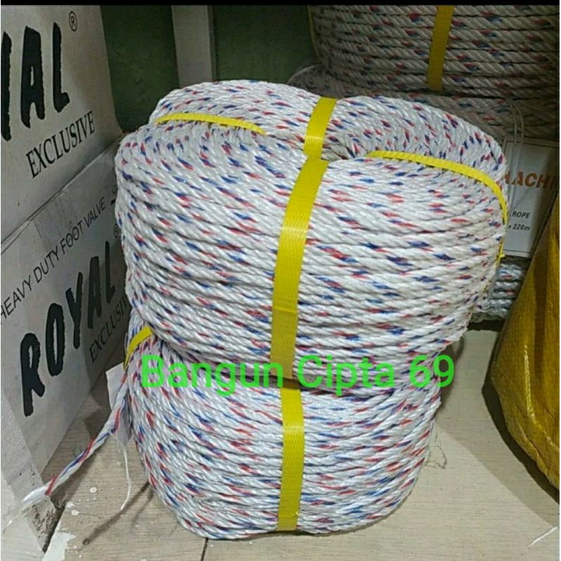 tali nilon putih 4mm per roll