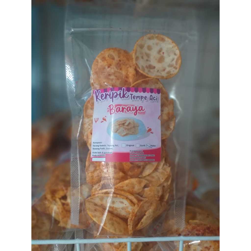 

Keripik Tempe Aci Baraya 100gram