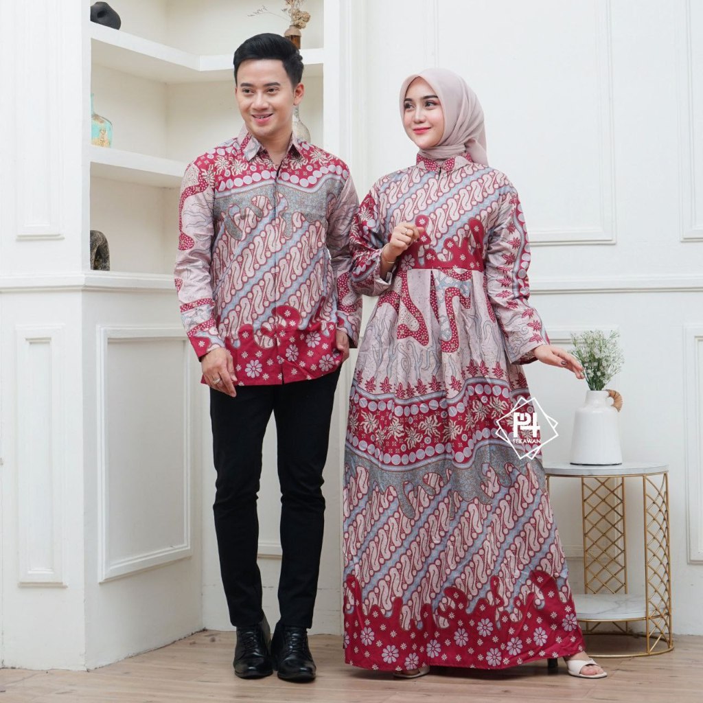 Couple Sarimbit Suami Istri Couple Gamis Pasangan Couple Batik Modern Couple Lebaran
