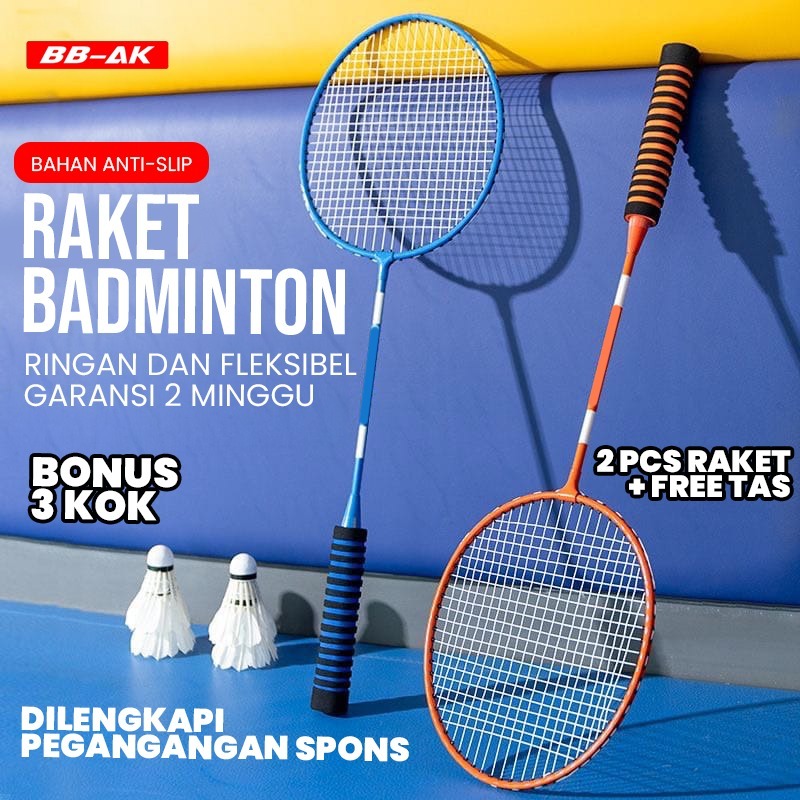 BBAK RAKET BADMINTON SPONS ISI 2 PCS FREE TAS/ SHUTTLECOCK / KOK BULUTANGKIS