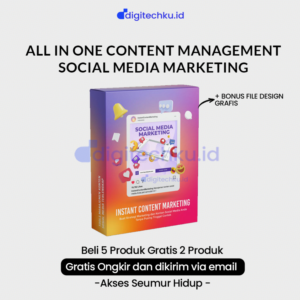 [DT005] ALL IN ONE CONTENT MANAGEMENT INSTANT CONTENT MARKETING - TEMPLATE SOSIAL MEDIA CREATOR DIGI