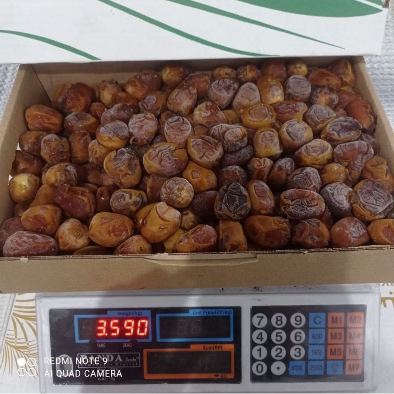 

Buah Kurma Sukari Al qosim Premium 3kg Basah Manis 100% Asli Arab Saudi