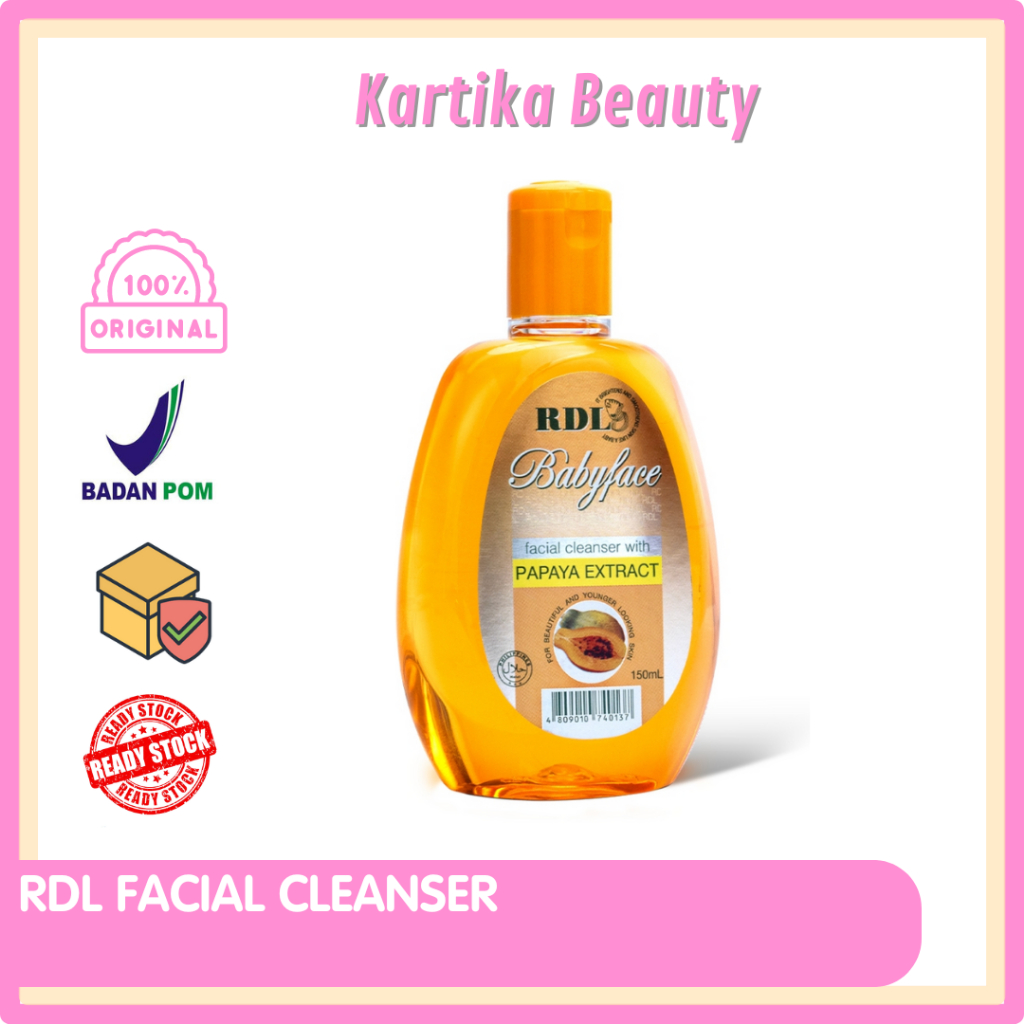 RDL FACIAL CLEANSER PAPAYA EXTRACT 150 ML TONER RDL FILIPIN ASLI BPOM EKSTRAK PEPAYA