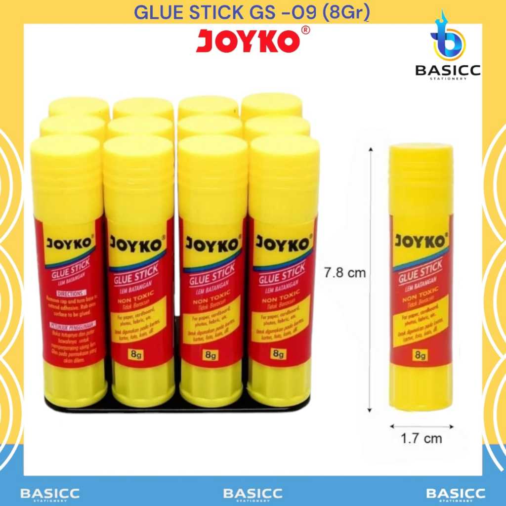 

Joyko Glue Stick GS-09 8 Gram | @ 1Pcs