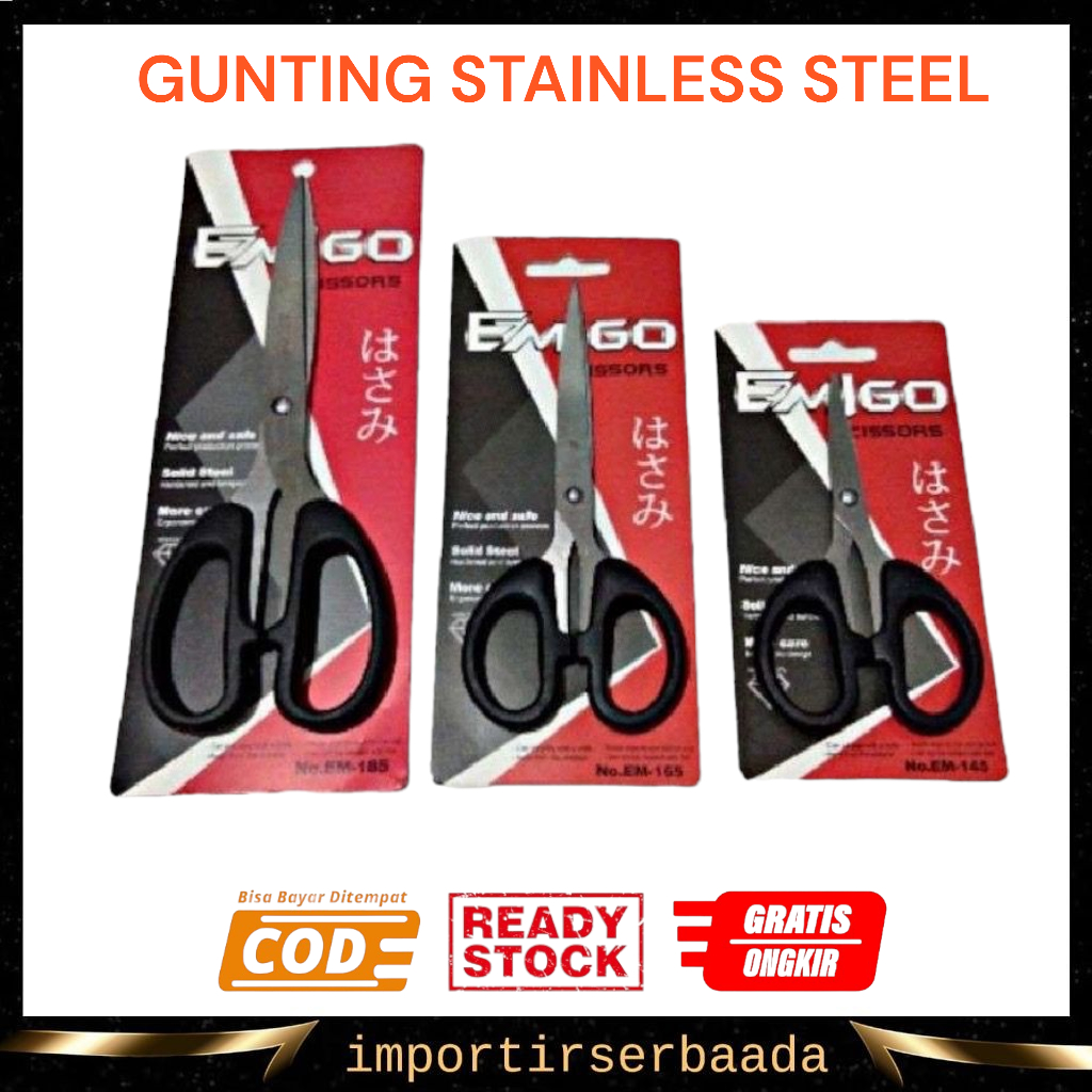 

IMP- Gunting Sedang Ukuran 16Cm Stainless Stell MEREK RANDOM