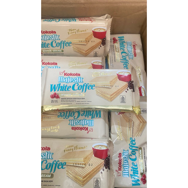 

kokola majestic white coffee wafer cream
