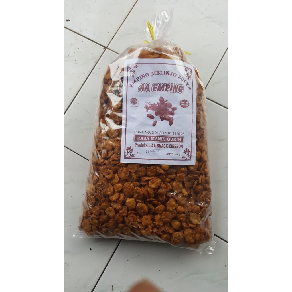 

Emping Manis Caramel 5Kg // Emping Melinjo Manis Caramel