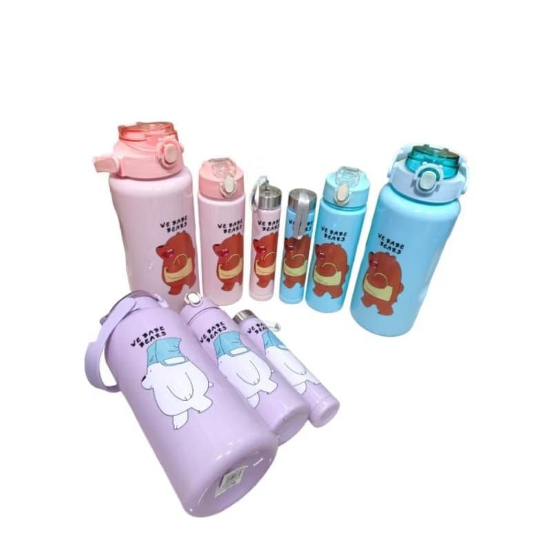 BOTOL BERUANG BERANAK 3 PICS / BOTOL MINUM VIRAL