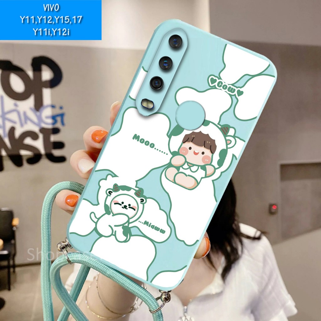 Softcase Motif + Tali VIVO Y12 VIVO Y11 VIVO Y15 VIVO Y17 VIVO Y11i VIVO Y12i Case Y12 Case Y11 Case