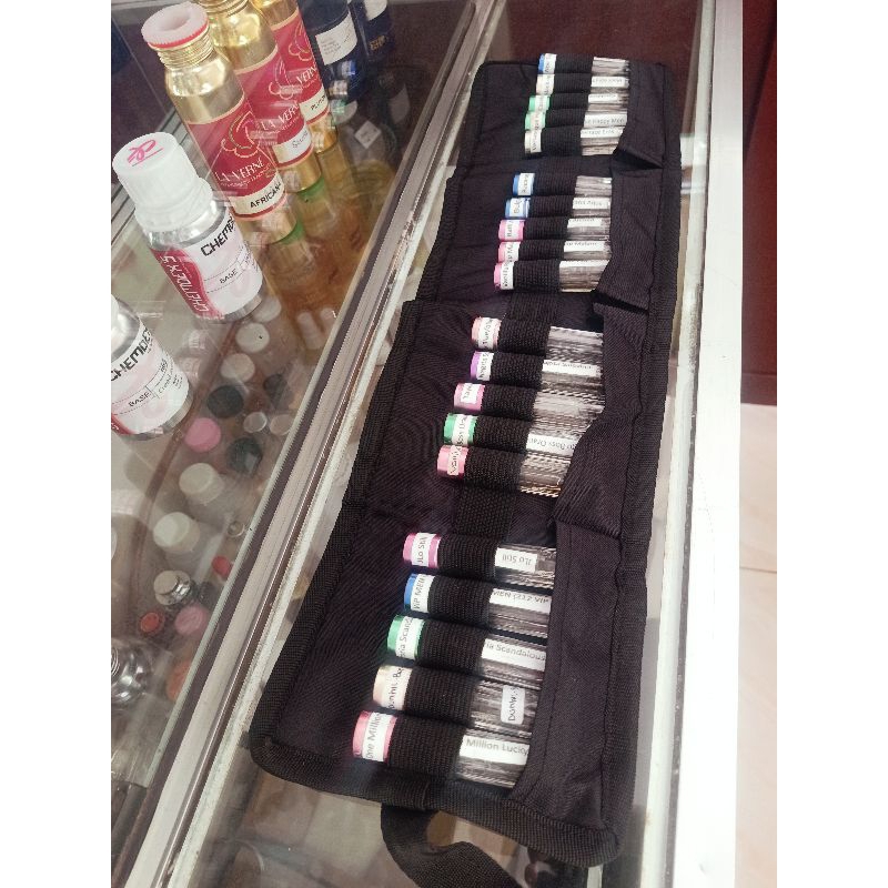 Dompet Tester parfum | Tas tester | full set tester 20 slot