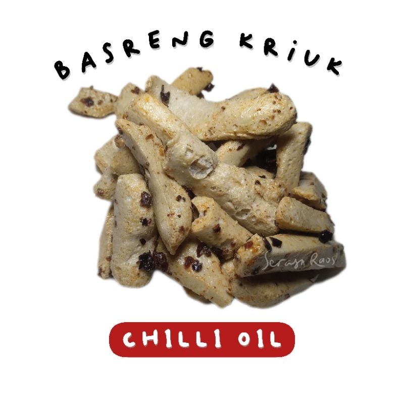 

SERASA RAOS : BASRENG SNACK CEMILAN - RASA CHILLI OIL MINYAK CABE PEDAS 125 GR