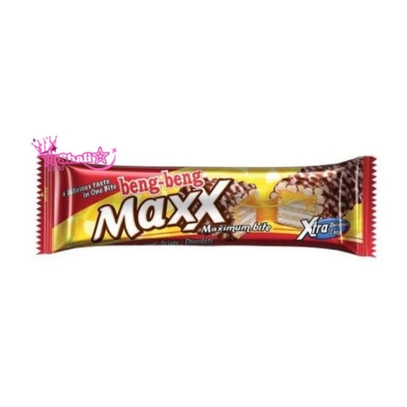 

Beng beng Maxx 1 pcs @ 32g / beng-beng Maxx / wafer cokelat karamel