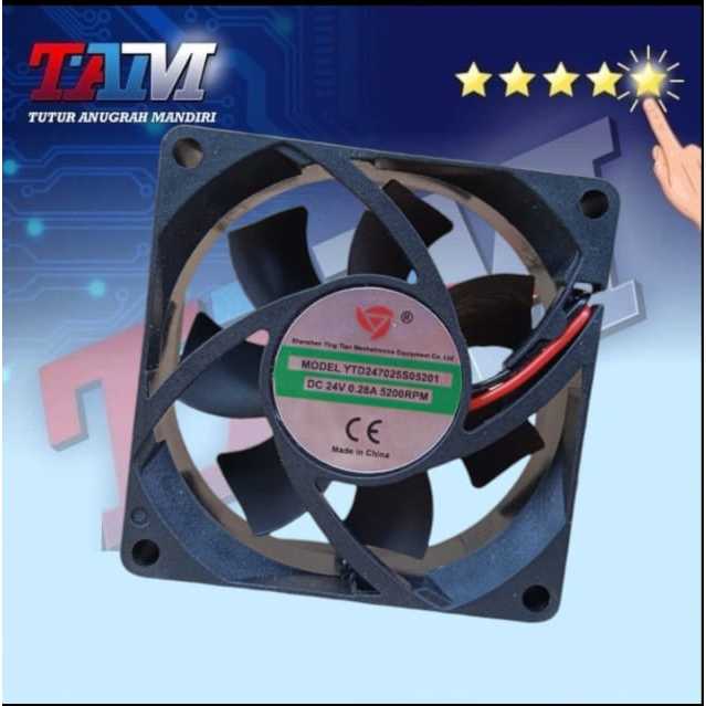 KIPAS MESIN LAS DC 24V 7 X7 CM Fan Dc 24v ORIGINAL