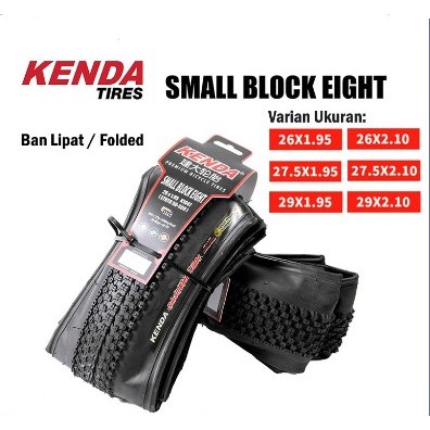 Kenda K1047 Ban Luar Small Block Eight Folded Kevlar 26 27.5 29 inch