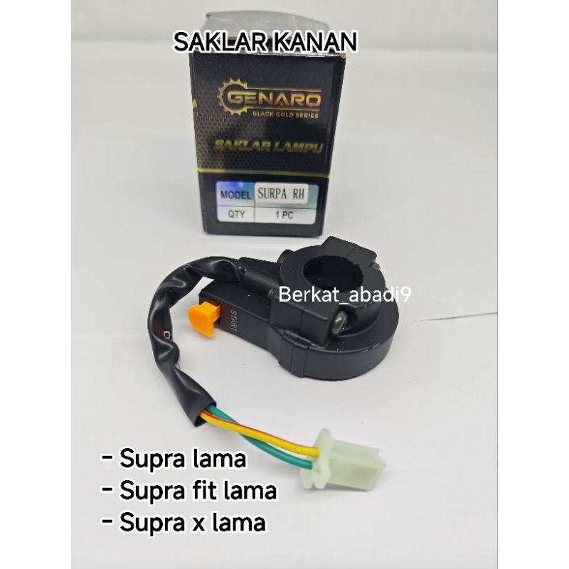 Saklar kanan holder gas stater supra lama / supra x lama / supra fit lama