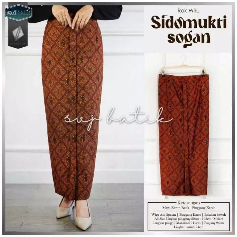ROK WIRU SPAN PREMIUM L XL XXL / ROK BATIK BAWAHAN KEBAYA