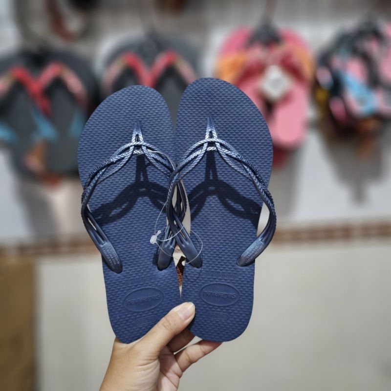 Sandal Wanita Original Havaianas Flash Sweet - Navy