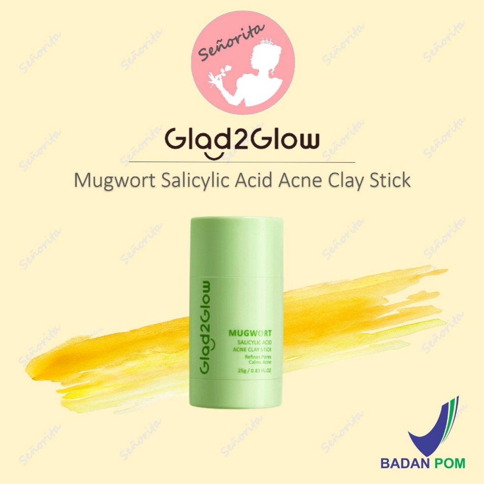 GLAD2GLOW G2G Real Mugwort Clay Mask Stick 25g o C4I2