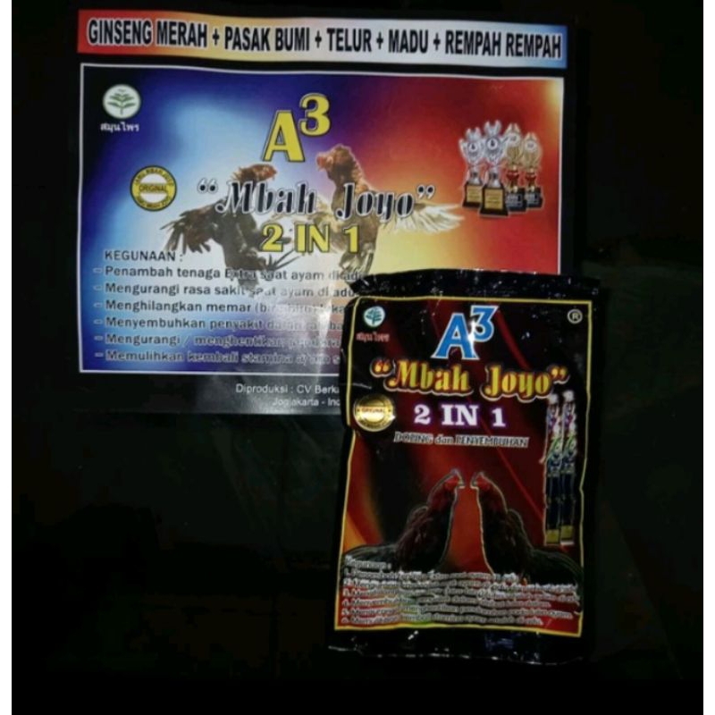 Mbah Joyo A3 Doping Dan Penyembuhan Ayam Jamu Ayam Tarungan Mbah Joyo a3 original doping