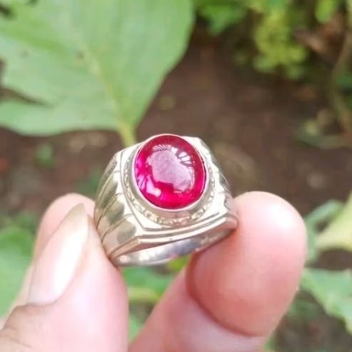 cincin merah delima natural simple elegand