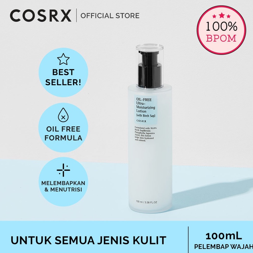COSRX Oil Free Ultra Moisturizing Lotion with Birch Sap Skin Care  1 ML Semua Jenis Kulit h Z7R2
