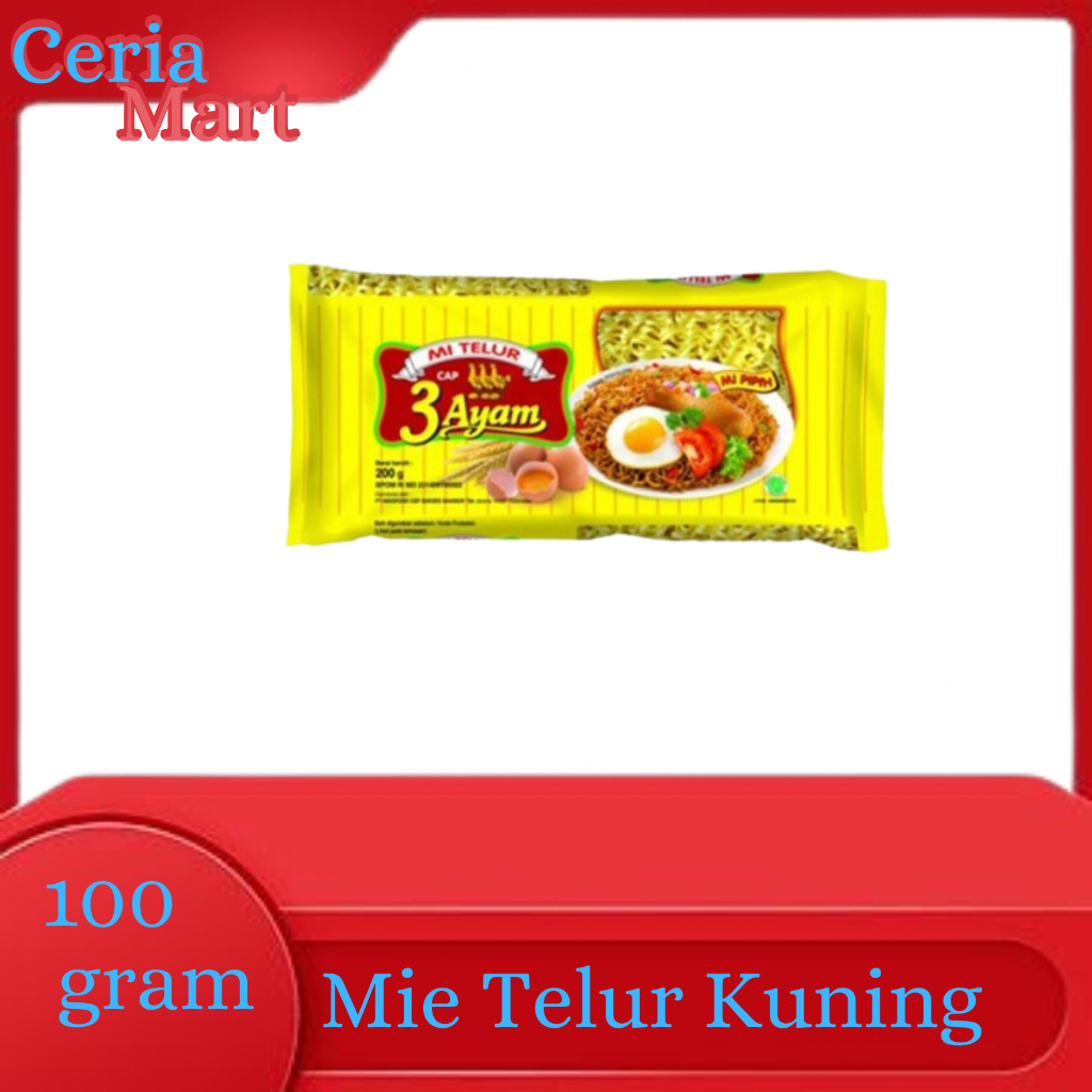 

MIE TELUR KUNING CAP 3 AYAM