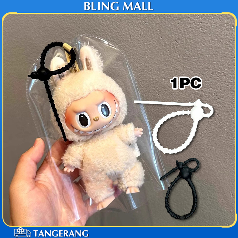 Pouch Popmart 19*16cm Pouch PVC Labubu Rainproof PVC Doll Pouch Bag Tahan Debu Pouch Boneka PVC